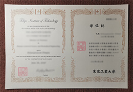 Tokyo Institute of Technology diploma