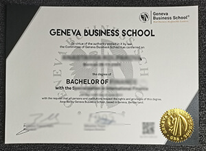 Geneva Business School diploma