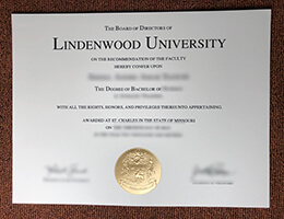 Lindenwood University Diploma certificate