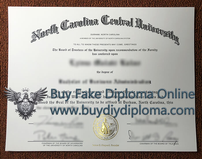 NCCU diploma