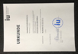 IU Internationale Hochschule Urkunde