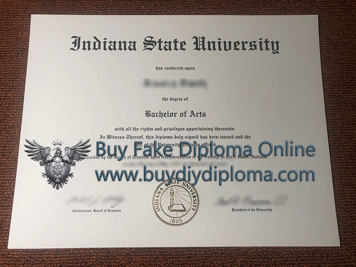 Indiana State University (ISU) diploma