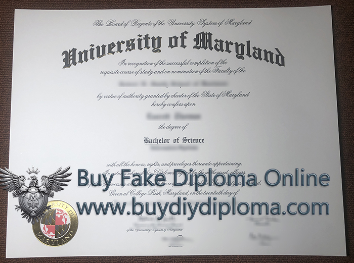 University of Maryland, College Park diploma