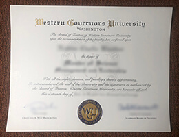 Western Governors University diploma