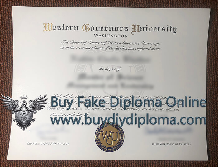 Western Governors University diploma