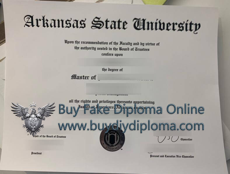 Arkansas State University diploma