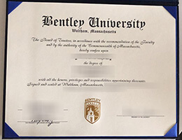 Bentley University diploma