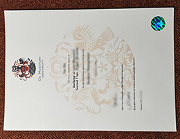 De Montfort University degree certificate