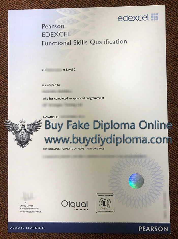 Edexcel functional skills level 2 certificate
