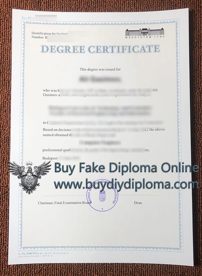 Műegyetem diploma