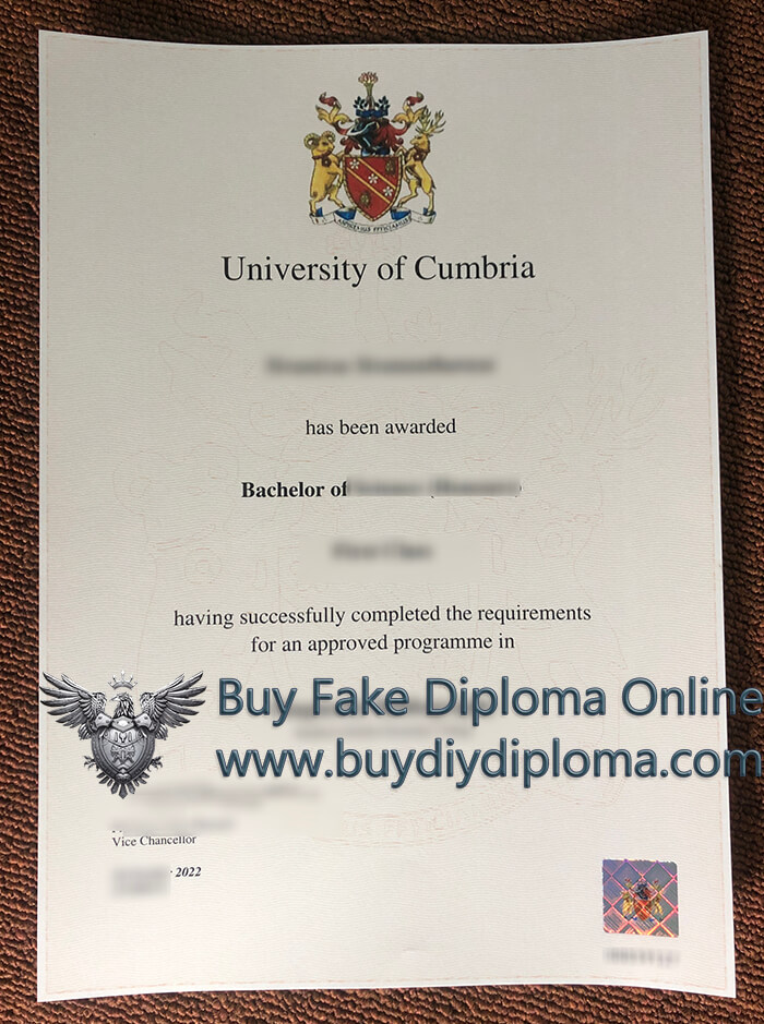 University of Cumbria degree