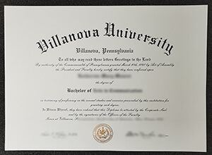 Villanova University diploma