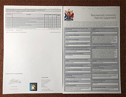 Bournemouth University diploma Supplement, buy a Bournemouth University transcripts