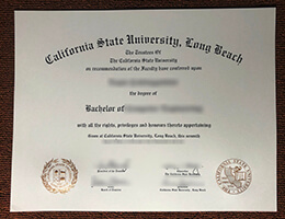 CSULB degree certificate
