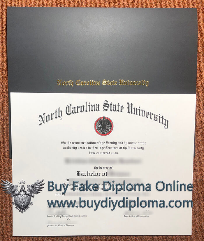 NC State Diploma and Cover