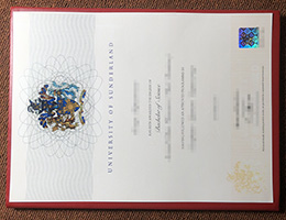 University of Sunderland degree certificate