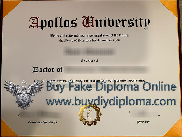 Apollos University diploma