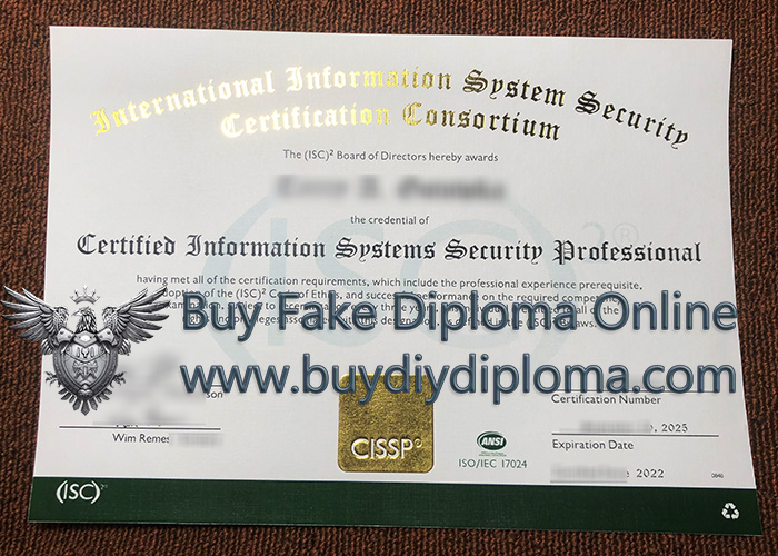 CISSP certificate, CISSP Certification