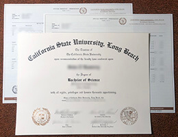 CSULB degree with transcript