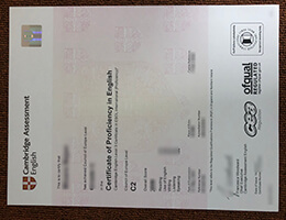 Cambridge C2 Proficiency (CPE) certificate sample