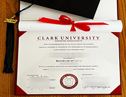 Clark University diploma certificate