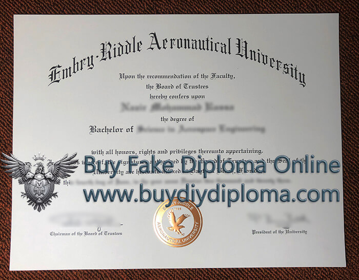 Embry–Riddle Aeronautical University diploma