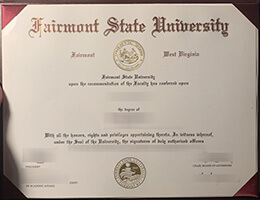 Fairmont State University diploma