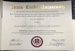 Loma Linda University (LLU) diploma