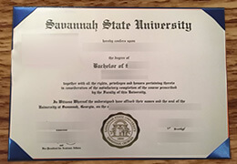 Savannah State University Diploma certificate