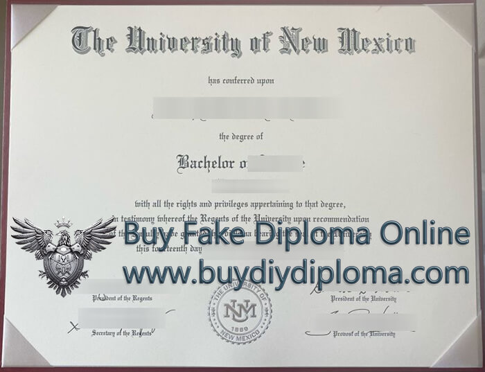 University Of New Mexico Fake Diploma
