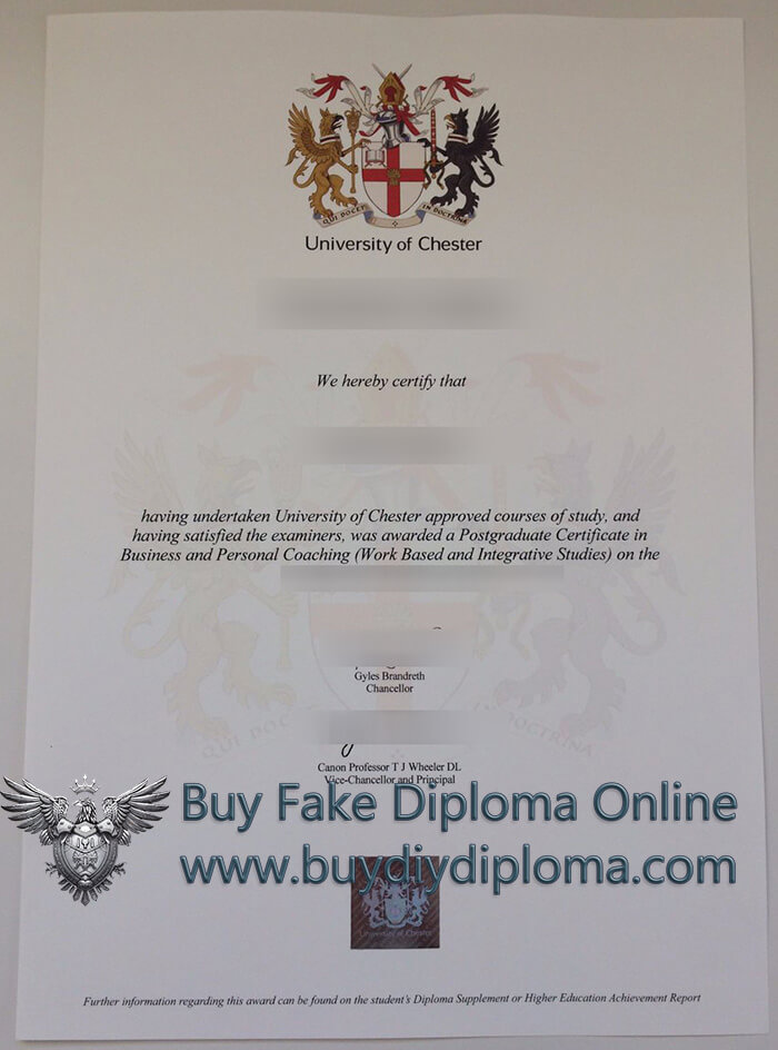 University of Chester diploma