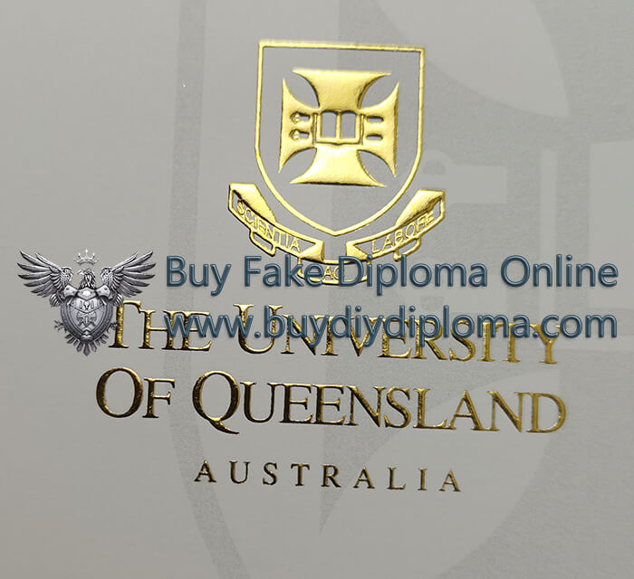 University of Queensland diploma gold logo
