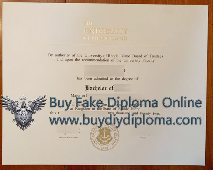 University of Rhode Island (URI) diploma