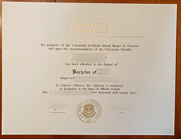 University of Rhode Island diploma