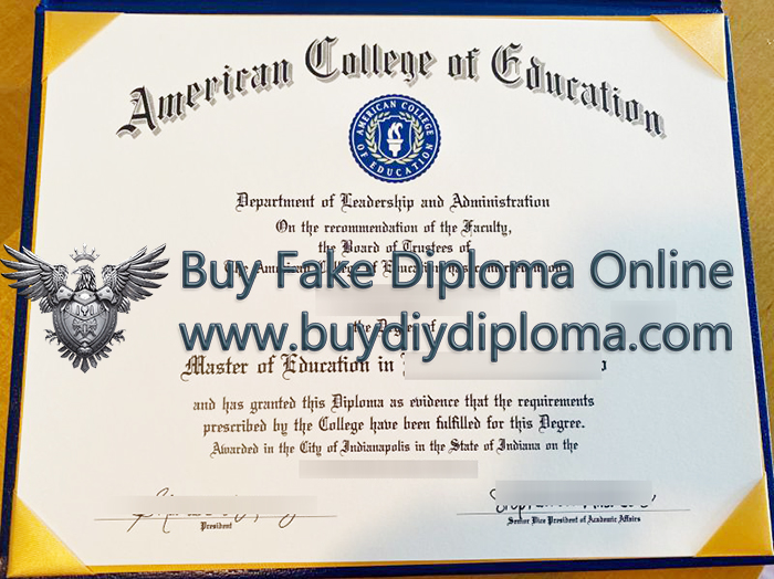 American College of Education diploma