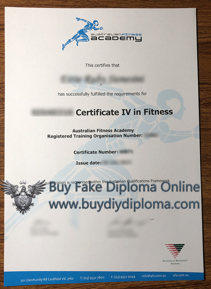 Australian Fitness Academy Certificate IV in Fitness