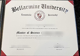 Bellarmine University degree certificate
