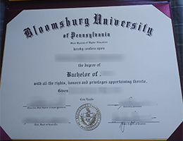 Bloomsburg University of Pennsylvania diploma