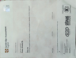 CELTA certificate