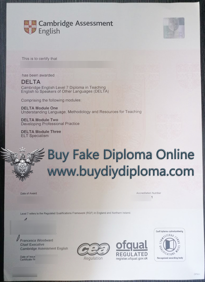 Cambridge DELTA Certificate