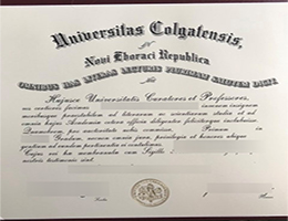 Colgate University diploma