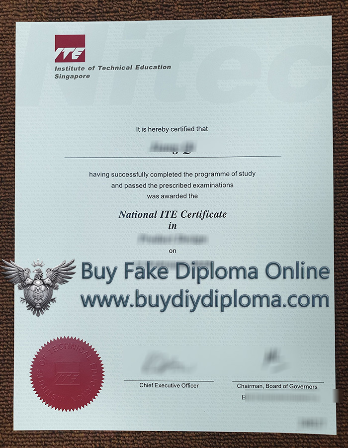 Institute of Technical Education certificate