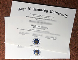 John F. Kennedy University diploma