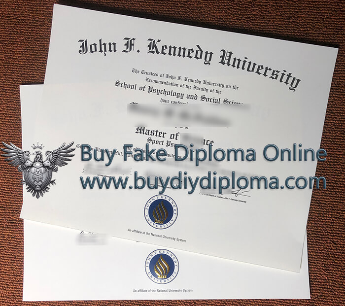 John F. Kennedy University diploma