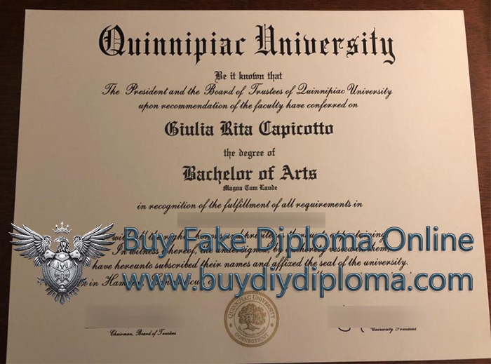 Quinnipiac University diploma