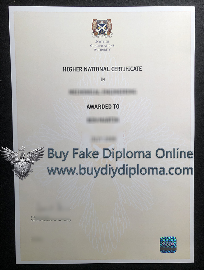SQA Higher National Certificate