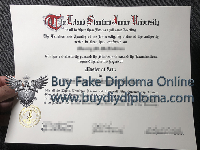 Stanford University diploma