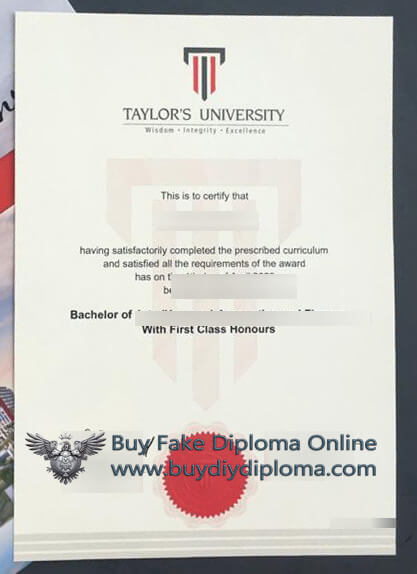 Taylor's University Fake Degree