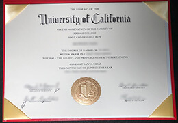 UCSC Degree certificate