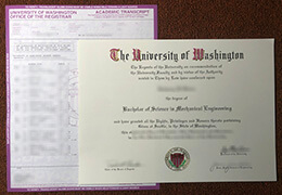 UW fake degree certifcate with transcript